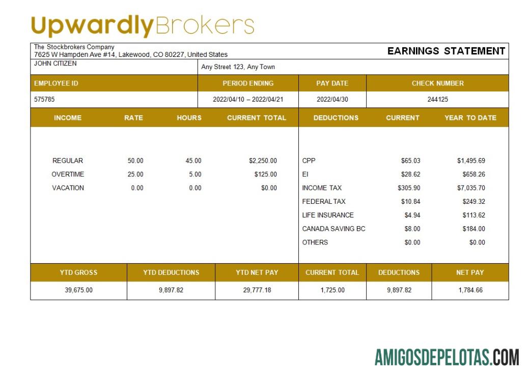Para download Modelo de recibo de pagamento de empresa de corretores de bolsa em formatos Word e PDF